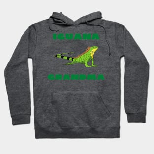 Iguana grandma funny Hoodie